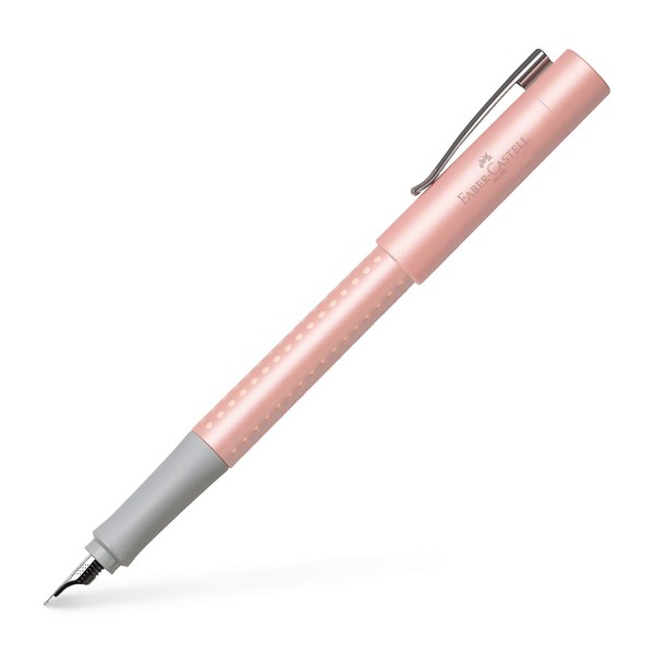 Faber-Castell Grip Pearl Edition F Fountain Pen - Rose