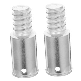Mikinona 2pcs Threaded Handle Tips for Broom and Mop Metal Replacement Ends Easy Installation Compatible American-Style Extension Poles