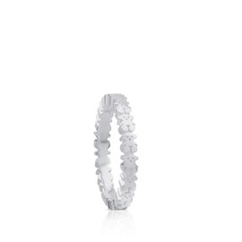 TOUS Silver Straight Ring, Silver