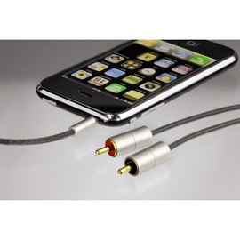 Hama 2m AluLine 3.5 mm Jack Stereo Plug - 2 x RCA Plug Connecting Cable