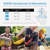 Ozero Work Gloves, Leather Gloves for Working, Gardening, 1 Pair