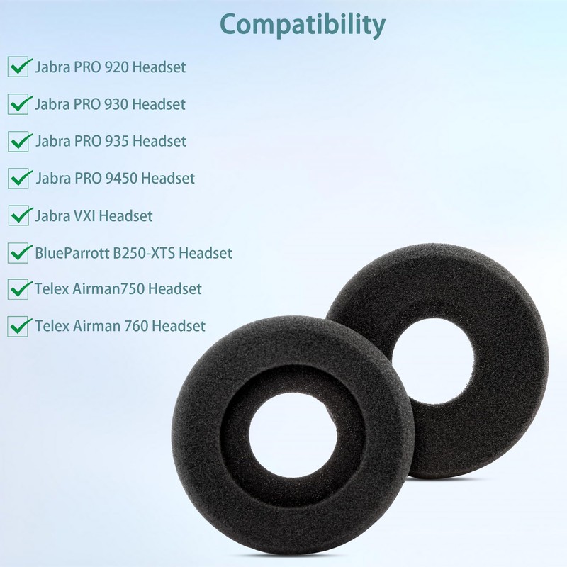 HAIZEEN Ear Pads Foam Compatible with Jabra PRO 920 930