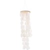 White Capiz Shell Wind Chimes Capiz Sea Shells Bell Indoor