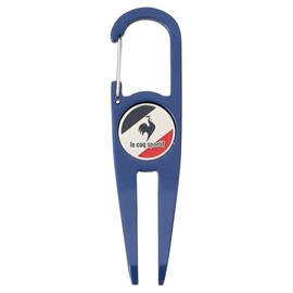 Coq Sportif QQBWJX01 Green Fork, Classic with Marker, Carabiner, Convenient to Carry Accessories, Golf, New Model BL00 (Blue)