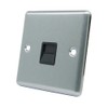 AET CSCTELSBL Satin Chrome Classical Telephone Slave Black Insert-BT Phone