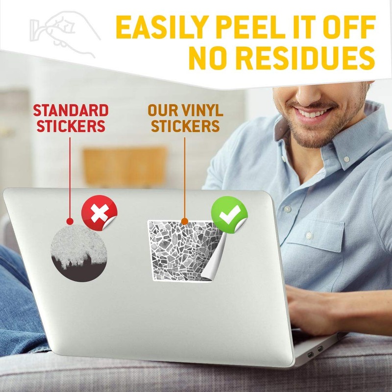 Rectangle Stickers (Set of 2) 10cm - Binary Code Concept