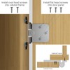 Brushed Nickel Cabinet Hinges for Kitchen Doors, Self-Closing, 10 Pack