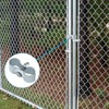 Skelang 4 Pcs Chain Link Fence Panel Clamp, Kennel Fence