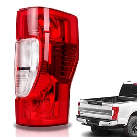 STRAUTOS Tail Lights Compatible with 2020 2021 2022 Ford F250 F350 Super Duty Taillights Assemblies Halogen Type Rear Light Accessories (Without Blind Spot,Right Passenger Side)
