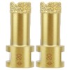 2Pcs Diamond Hole Saw Opener Brazing Drill Bit Drilling Marble