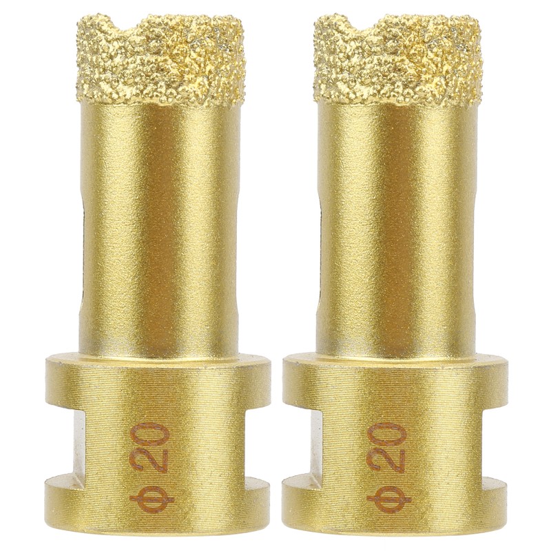 2Pcs Diamond Hole Saw Opener Brazing Drill Bit Drilling Marble