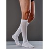 FUTURO Anti-Embolism Knee Length Stockings, Medium Regular, White, Moderate (18