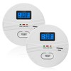 Smoke Detector and Carbon Monoxide Detector 2 Packs 2 in