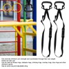 2Pcs Kids Gymnastic Rings Monkey Shape Load Bearing 150KG Ergonomic