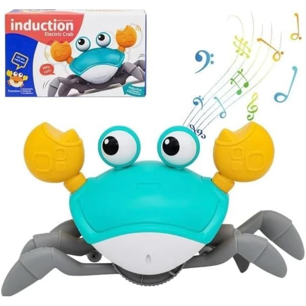 Crawling Crab Toy, Infant Tummy Time Baby Toys, Fun Interactive