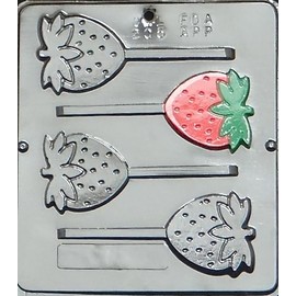 Strawberry Lollipop Chocolate Candy Mold 205