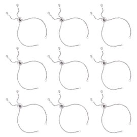 UNICRAFTALE Adjustable Bracelet with Can 304 Stainless Steel Slider Bracelet, Chain Bracelet, Bracelet Kit, Stainless Steel Color, Slider Chain, Slider Bracelet, Semi-Finished Bracelet, Bangle Making,