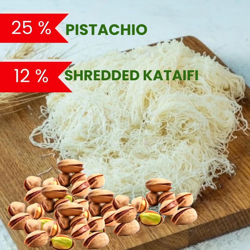 12.3oz(350g) BIND Pistachio Cream/Paste/Spread for Dubai Chocolate Filling,Glass Jar,Contains 25%