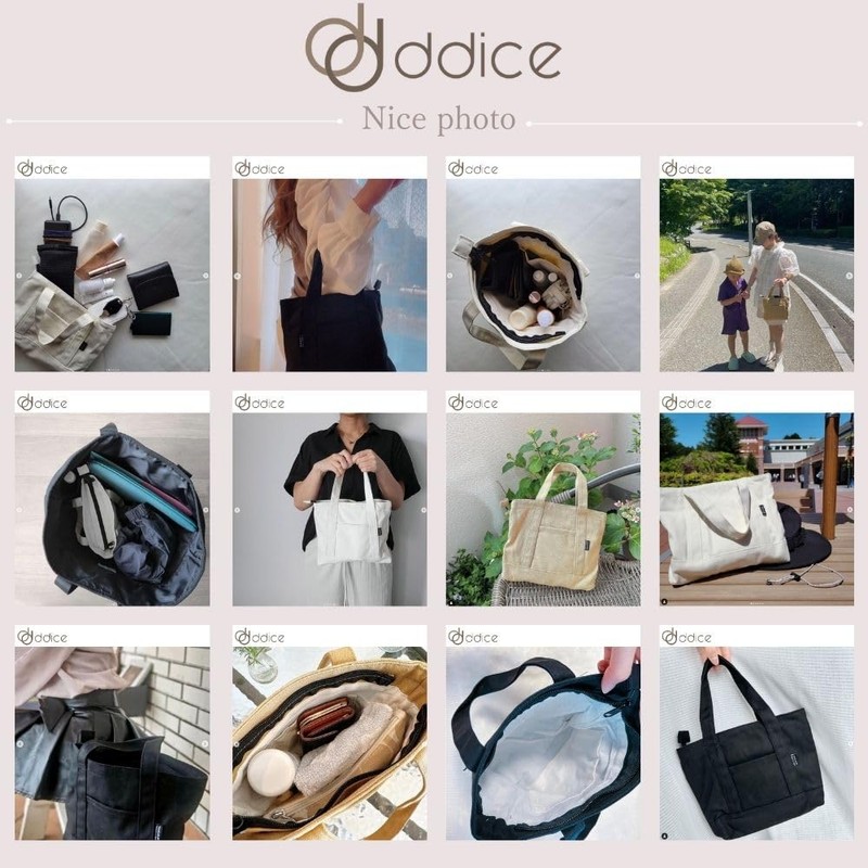 ddice Mini Tote Bag, Mini Bag, Mini Tote, Handbag, Bag-in-Bag,