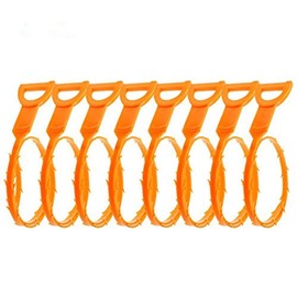 Hair Drain Clog Remover 20 Inch Flexible Hair Drain Catcher Sewer Pipe Cleaner Relief Cleaning Tool for Sink Tube Drain, Perfect for Strainers Pipes Bathroom Kitchen Shower (8 Pack)
