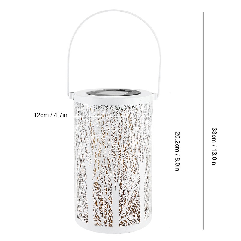 Solar Power Hanging Hollow LED Lamp Decorative Light for Outdoor