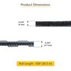 Brixwell Zipper Pile Weatherstrip - 100' Roll, 0.160" Pile Height,