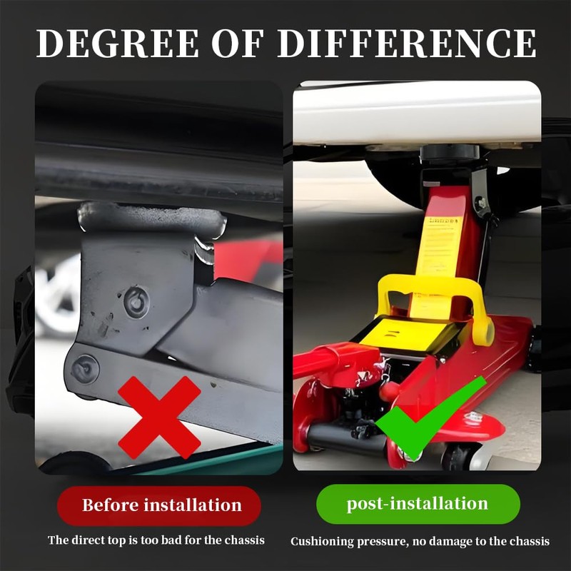 Rubber Floor Jack Extension,Increase Friction and Stability of Jack Pads