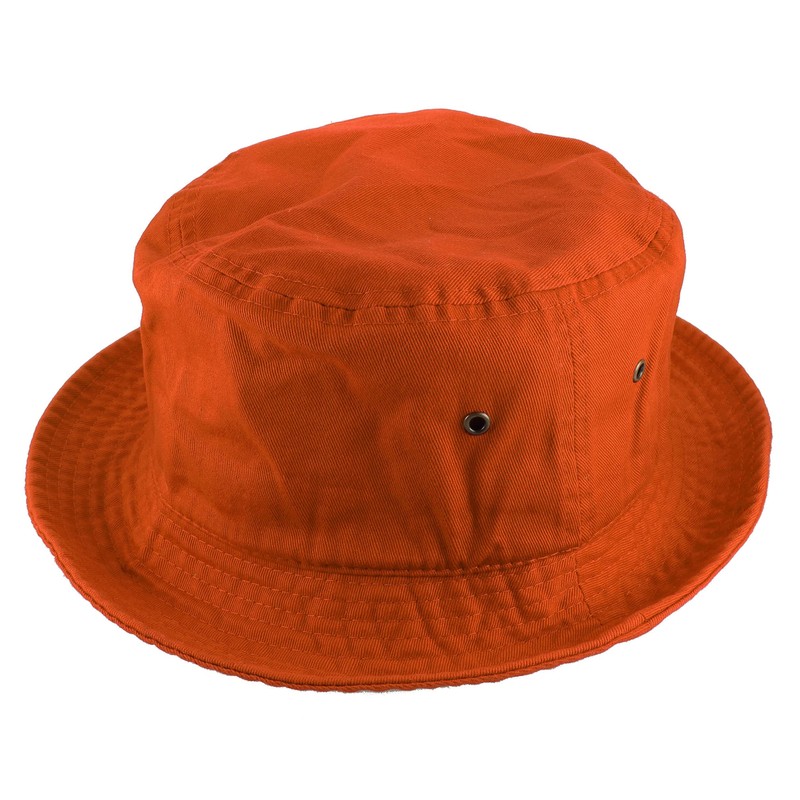 Gelante Solid Color 100% Cotton Bucket Hat for Women and