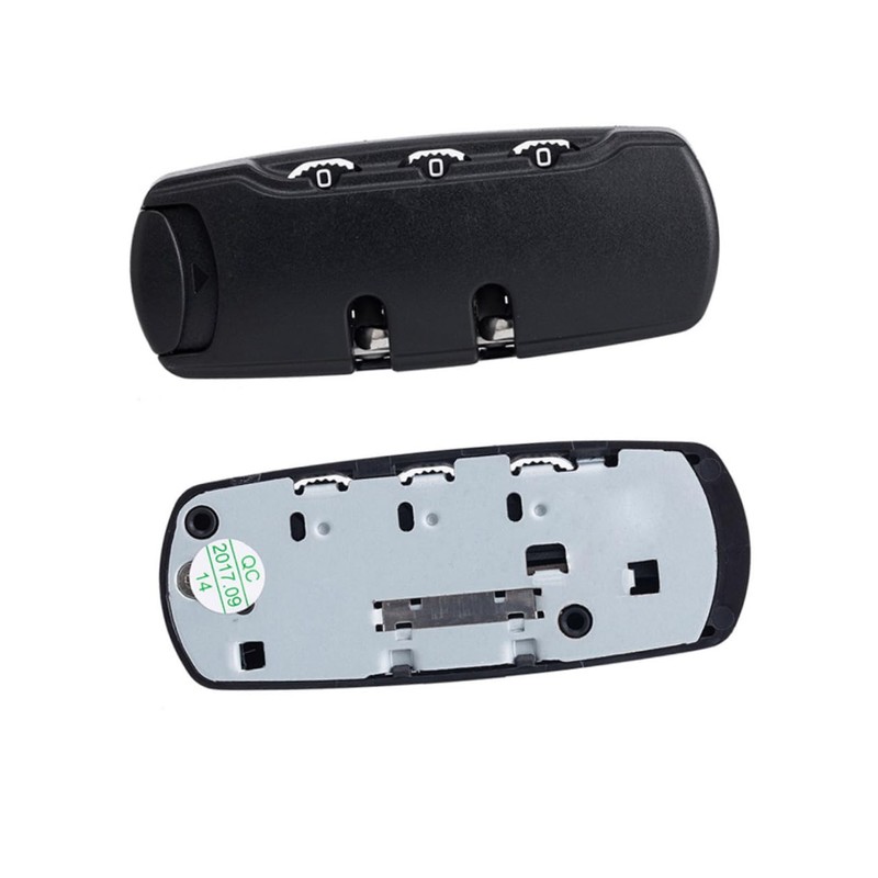 KONTONTY Secure Suitcase Lock 3-dial Password Luggage Locks Door Security