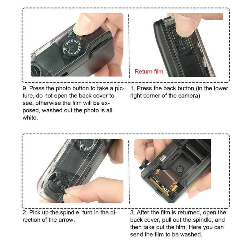 35mm Reusable Film Camera with Waterproof Case for Snorkeling with