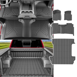 xipoqix 5.82FT Bed Mat Floor Mat Compatible with 2019-2025 Chevy Silverado GMC Sierra 1500 Crew Cab Truck Bed Liner Replacement for 2019-2025 Chevy Silverado Accessories