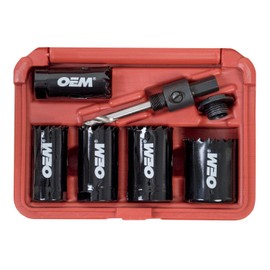 OEMTOOLS 24378 Hole Saw Set (6 Piece Bi-Metal), 1 Pack