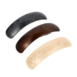 VICASKY 3pcs Acrylic Hair Clips Women Spring Hairpin Clip for Hair Styling Tools