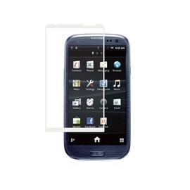 iBUFFALO BSEFSC06DWH docomo Galaxy SIII/Galaxy S III α (SC-06D/SC-03E) Bubble-Free LCD Protective Film, Easy Fit/Smooth Touch Type, White