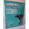 North Tech 18-Volt Cordless 1/4" Impact Driver Kit
