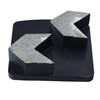 ACTINTOOL 10mm Thick Diamond Arrow Segments Redi Lock Grinding Tools