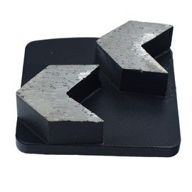 ACTINTOOL 10mm Thick Diamond Arrow Segments Redi Lock Grinding Tools for Husqvarna Grinder (Pack of 3)