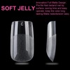 UNA GELLA Short Square Nail Tips, 504 Pieces, Press On
