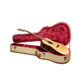 Crossrock Master Series-Wood Gibson Acoustic J45Martin Dreadnought Guitar Case - Fabric Tweed