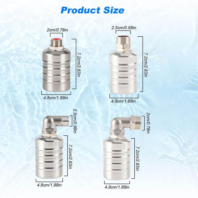3/4 Inch Automatic Float Valve, Water Level Control Valve, 304