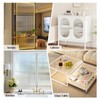 Windimiley Window Privacy Film 3D Reeded Glass Static Clings Fluted