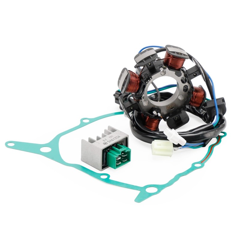 Artudatech Magneto Stator + Voltage Rectifier + Gasket Fit For
