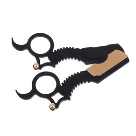 BIUDECO 2Pcs Manual Beard Razors Vintage Portable Shavers for Men Non Slip Handle Compact Design for Travel Durable Grooming Tools