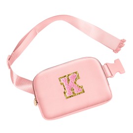 Birthday Gifts for 13 12 11 10 9 8 7 6 5 Year Old Girls, Mini Crossbody Bags Belt Bag Fanny Pack for Teen Girl Kids, Fashion Waist Packs Cute Teen Trendy Stuff Travel Essentials (Pink, K ）
