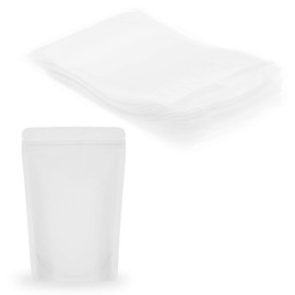 SumDirect - 50 bolsas de bebidas esmeriladas de 17,78 x 25,88 cm (no transparentes) con cierre resellables, bolsas de bebidas para alimentos y té, 17,78 x 25,88 cm