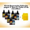 Lubristone Pague 2 Lleve 3 Kit Renovación Vehicular, Shampoo +
