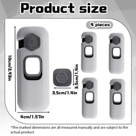 4 Pcs Fridge Locks for Children, Easy to Install Fridge Lock, Child Proof Cupboard Locks No Tools Need or Drill, Freezer Child Lock Apply to Max 1 inch(25mm) Sealing Strip