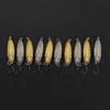 10pcs Metal Shiny Spoon Bait Hard Lures with Hook Fishing