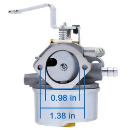 FitBest 640260B Carburetor with 33268 Air Filter Tune-up kit for Tecumseh 640260 640260A 520956 056320 640023 640051 640140 Compatible with HM80 H85 HM90 HM100 4 Cycle Small Engine Toro
