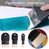 DOGGER Flat Paddle Paint BrushSet Short Handle Paint Brushes for